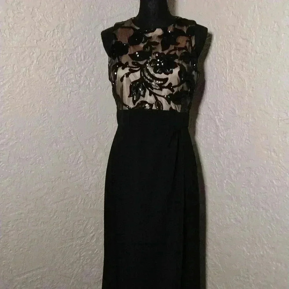 Vince camuto sequin crepe column Gown. - Picture 7 of 16